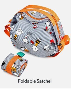 SM Foldable Travel Duffle Cross Body Bag Boston Satchel Shopping Lightweight Str